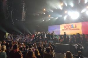 Super concert ”100 pentru România”, la BT Arena Cluj. Momente UNICE cu Bittman, Goia, Minculescu - VIDEO