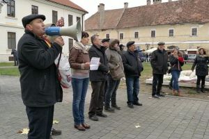Guvernul României huiduit, la Alba Iulia, de un grup de protestatari: ”Ruşine să vă fie!”