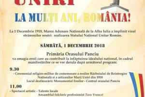 Centenarul Marii Uniri, sărbătorit la Panciu