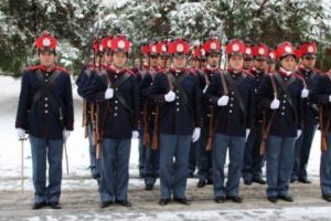 Premieră la paradă. Jandarmii defilează în uniforme de epocă
