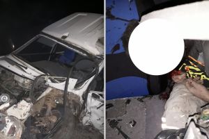 VIDEO FOTO – Accident mortal în Dealul Dăii la Bavafria- Maşină înfiptă într-o statuie