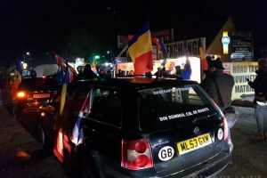 „Diasporenii” veniţi în ţară pentru a sărbători Ziua Naţională la Alba Iulia, întâmpinaţi în vama Borş cu drapele, bannere şi cozonaci