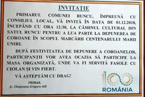 FOTO: Program 1 Decembrie la Runcu