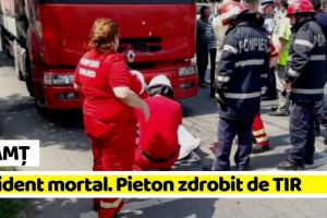 Neamţ: Accident mortal. Pieton zdrobit de TIR