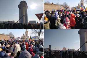 FOTO, VIDEO: Ceremonie de sfinţire a Monumentului Marii Uniri – simbol la 100 de ani de la unirea Transilvaniei cu România