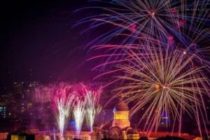 Cluj: Cum s-a văzut de pe Cetăţuie, probabil, cel mai frumos foc de artificii din istoria oraşului - FOTO
