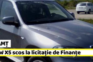 Neamţ: Autoturism BMW X5, scos la licitaţie de Finanţe