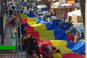 Steag gigantic de Centenar, la Vama Veche