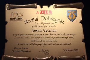 #Dobrogeaetnica: Meritul Dobrogean“ pentru Simion Tavitian (3 februarie 1926 - 7 noiembrie 2008)