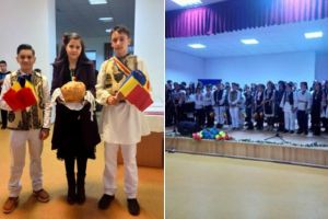 Activităţi la o şcoală dintr-o comună din Alba, de Ziua Naţională: Elevii au realizat medalioane şi brăţări tricolore
