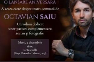 Clipa ca imagine. Teatru şi fotografie - a zecea carte a lui Octavian Saiu