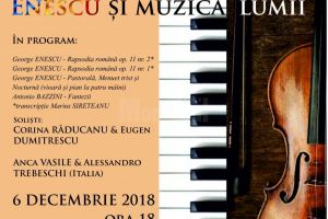 Recital de vioară şi pian la patru mâini, cu un program  