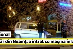 Naţional: Un tânăr din Neamţ, beat la volan, a intrat cu maşina în tren