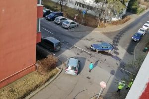 Accidente pe străzile Crinului şi Octavian Goga