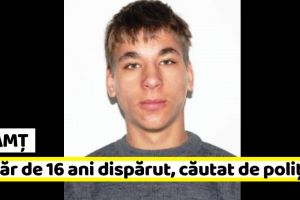 Neamţ: Tânăr de 16 ani dispărut, căutat de poliţişti. Dacă aveţi informaţii, sunaţi la „112”