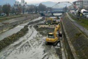 SANTIER: Lucrarile de pe raul Sasar continua in ritm alert (FOTO)