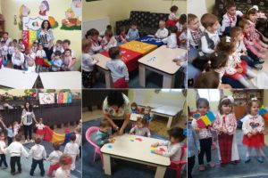 FOTO: Centenarul Marii Uniri sărbătorit cu bucurie de prichindeii de la Centrul de zi ,,Sfânta Irina” din Blaj