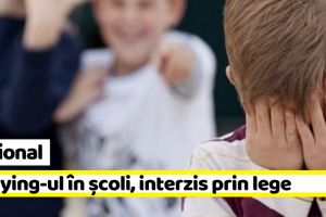 Naţional: Violenţa fizică, intimidări, tachinări, porecle între elevi, interzise prin lege