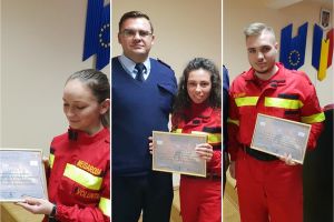 FOTO. Tinerii sătmăreni care salvează vieţi din pasiune. Premiaţi de pompieri