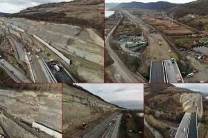 VIDEO. Pe Autostrada A 1, lotul 4, Lugoj – Deva, s-au reluat lucrările la Dealul Liliecilor. Muncitorii de la UMB s-au întors din minivacanţă