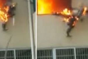 INCIDENT STRANIU în Bistriţa. Un POMPIER s-a aruncat de geam. După câteva secunde, TOTUL a EXPLODAT