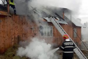 Un scurtcircuit a dus la izbucnirea unui incendiu într-o gospodărie din Panaci