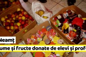 ISJ Neamţ: Peste 9000 de elevi şi profesori au donat legume şi fructe