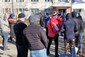 Protest al poliţiştilor din Mangalia 
