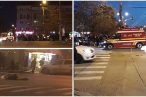 Bătrână rănită grav după ce a traversat pe roşu şi a fost lovită de o maşină, la Timişoara