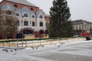 Imaginea zilei: Prima ninsoare in Baia Mare