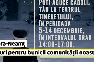 Piatra-Neamţ: Daruri pentru peste 80 de bunici singuri