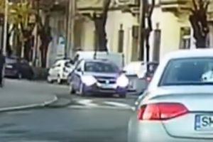 VIDEO. Maşină pe contrasens pe B-dul Vasile Lucaciu