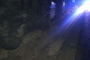 Un camion cu marfă s-a răsturnat la Dumbrăveni