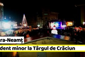 Piatra-Neamţ: Incident minor la Târgul de Crăciun. Un incendiu a izbucnit la un tablou electric