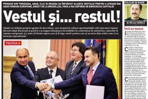 Nu rataţi noul BIHOREANUL tipărit: Motivul pentru care primarii din Oradea, Timişoara, Cluj şi Arad au înfiinţat Alianţa Vestului