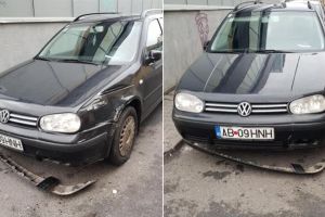 FOTO: Cum arăta azi dimineaţă maşina unui şofer din Alba, parcată pe o stradă din Cluj – Vestea proastă a venit prin reţeaua de socializare