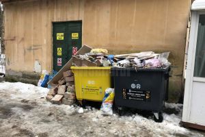 Amendă de 2000 de lei pentru deşeurile aruncate de o firmă la pubelele de gunoi