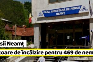 Pensii Neamţ: Ajutoare de încălzire pentru 469 de nemţeni
