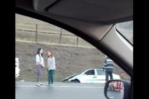 Accident pe centura Apahida - FOTO