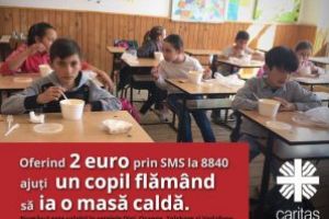„O masă caldă, o viaţă dragă” –strângere de fonduri prim SMS, pentru masa caldă a copiilor din centre de zi