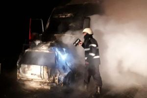 FOTO. Accident terifiant la Moftin. Cine este şoferul care a murit carbonizat