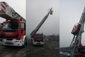 ISU Alba: O nouă  autospecială destinată intervenţiilor şi salvării de la înălţime, în dotarea Detaşamentul de pompieri de la Aiud