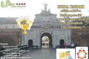 Cupa Unirii, ediţia a 14-a, în weekend, la Alba Iulia, cel mai mare concurs de bridge din ţară