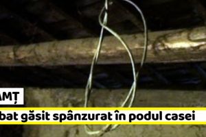 Neamţ: Bărbat găsit spânzurat în podul casei