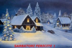 Sărbătorile de iarnă, ilustrate prin felicitări. Concurs pentru copii