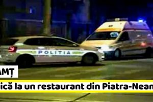 Piatra-Neamţ: Panică la un restaurant. Un individ a pulverizat spray iritant. Poliţiştii îl caută