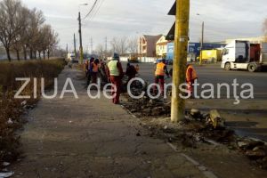 Atentie. Se refac trotuarele de pe strada Cumpenei din municipiul Constanta (galerie foto)