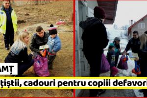 Neamţ: Poliţiştii au oferit cadouri copiilor defavorizaţi