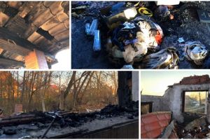 O familie din Sânmihaiu Român luptă să-şi reconstruiască casa care a ars