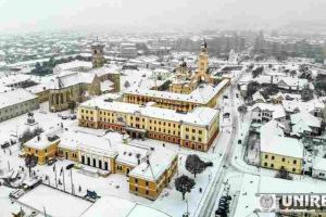 FOTO, VIDEO: Poveste de iarnă la Alba Iulia. Imagini dintr-o lume ireal de frumoasă din Cetatea Alba Carolina, după ninsoare